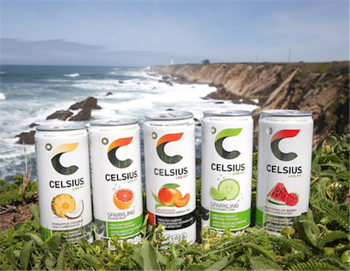 5种口味的功能饮料Celsius