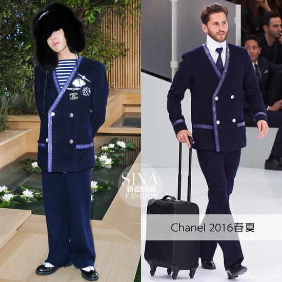 权志龙穿Chanel 2016春夏