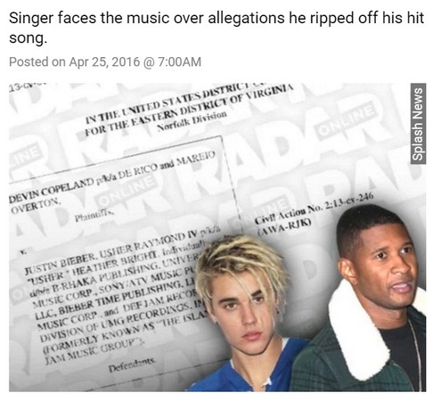 比伯剽窃案面临第3次诉讼 比伯剽窃案面临第3次诉讼