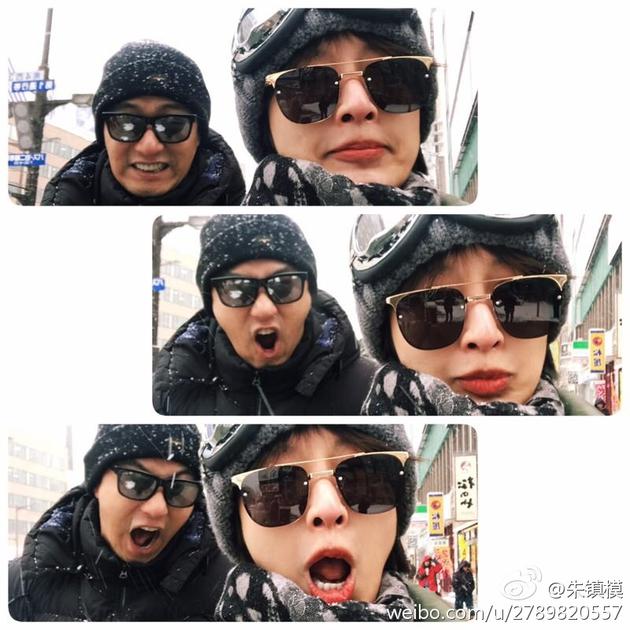 朱镇模晒与张俪亲密照认爱