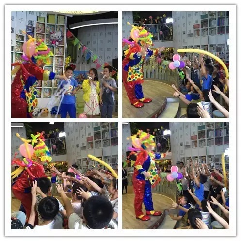 大学生志愿者张荣斌带来《小丑魔术表演》