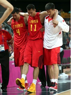 中国男篮很受伤