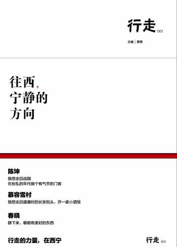 陈坤首次担当出品人的《往西，宁静的方向》