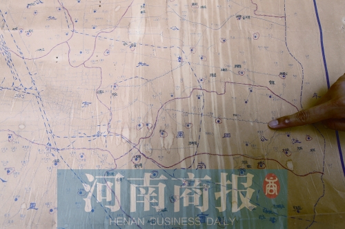 老郑州手绘地图郑汴路走的是Z字形 拥堵罪魁祸首