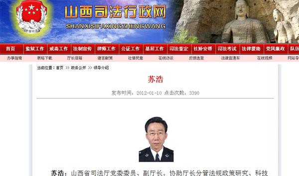 山西司法行政网细览页面截图