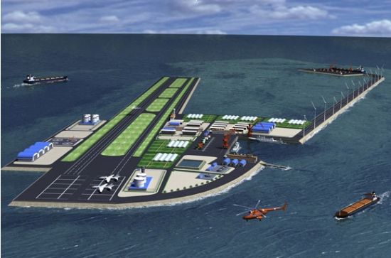 岛上建有军用机场，方便执法船快速进出的港口。