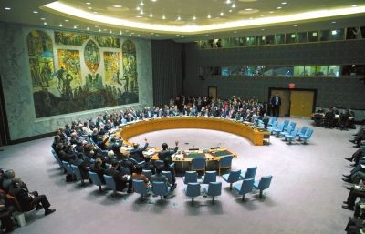 9月27日在纽约联合国总部举行安理会会议的资料照片。