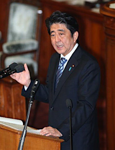 日本首相安倍晋三（资料图）