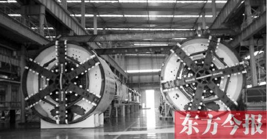 中铁隧道装备制造有限公司新下线的两台盾构机