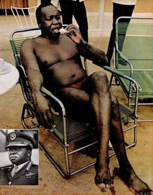 暴君乌干达前总统阿明吃人肉挖人眼碎妻子尸体