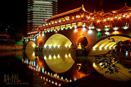 廊桥夜景 摄影：李双喜