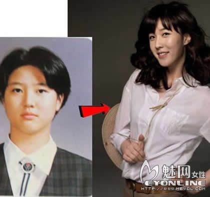 韩国女星减肥前后对比 整容加减肥马上变个人！