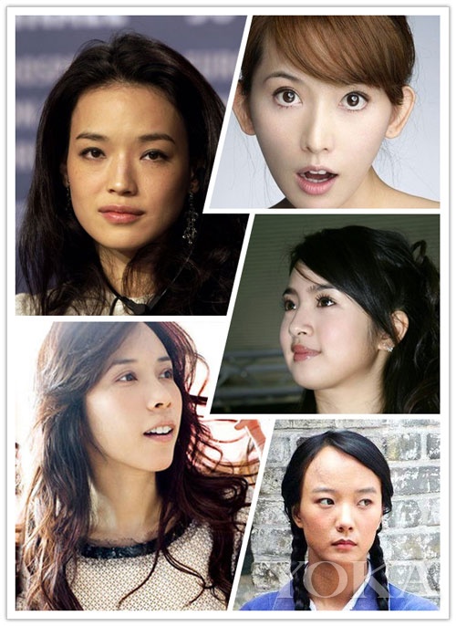 娱乐圈中的女明星的五官硬伤