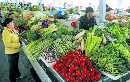 菜价上涨但蔬菜供应充足