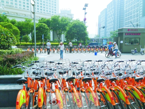 公益自行车上岗4天淋了3天雨