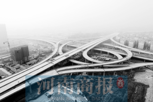 郑州三环高架桥 本月26日即将通车