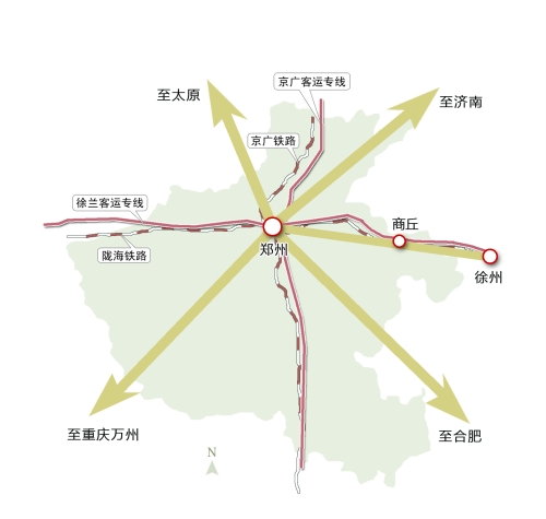 未来郑州将成"米"字形铁路枢纽 到周边省会只需2小时