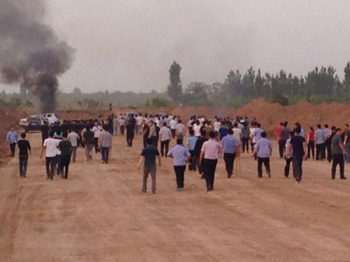 山西运城空港开发区发生冲突事件 数十名村民受伤