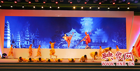 活动现场的少林武术表演