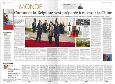 2014年3月29日，习近平在比利时《晚报》发表题为《中欧友谊和合作：让生活越来越好》的署名文章。