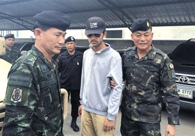 9月1日，泰国警方在泰国与柬埔寨边境抓获曼谷爆炸案主要嫌疑犯。图/CFP