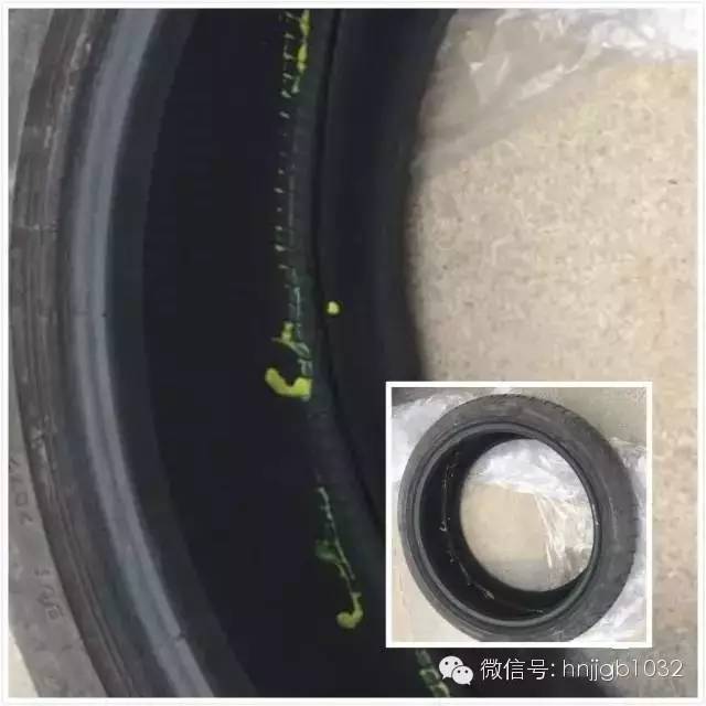 轮胎净是包,轮胎内部断裂一圈。 轮胎净是包,轮胎内部断裂一圈。