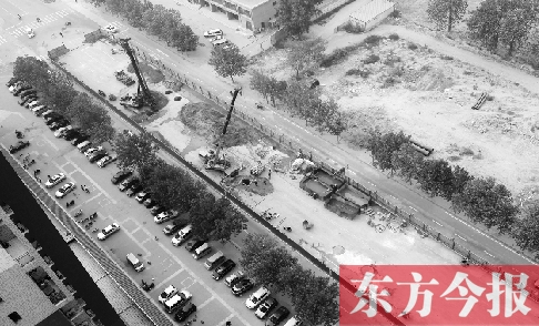 郑州市陇海快速路建设已经开工，昆仑路与华山路之间的道路已经封闭