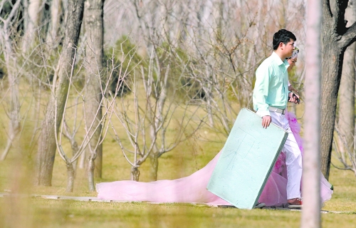 幸福婚纱照 定格春光里