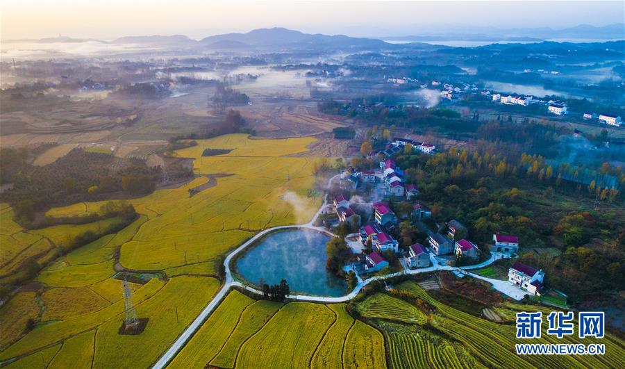 云蒸霞蔚小山村