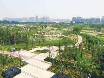 郑州西流湖公园二期建设7月底完工