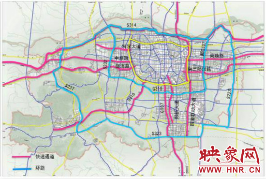 郑州都市区十条快速通道建设图