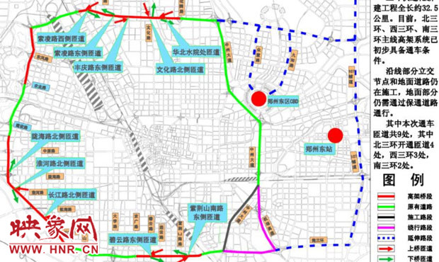 郑州三环快速路主体高架将通车