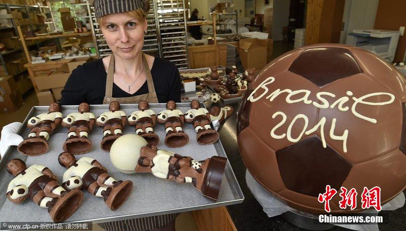 德国生产商赶制世界杯主题巧克力