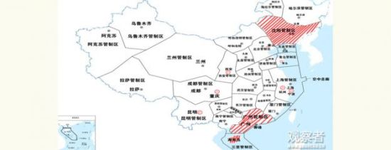 开放区域示意图