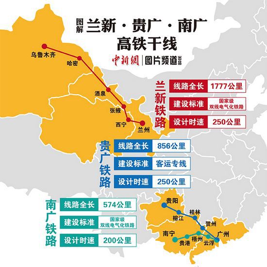 中国“高铁版图”再扩容三条重要高铁今日开通