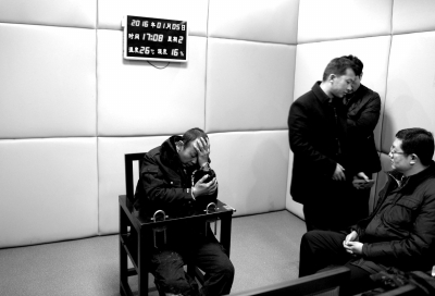 1月5日，犯罪嫌疑人马永平在接受审讯。