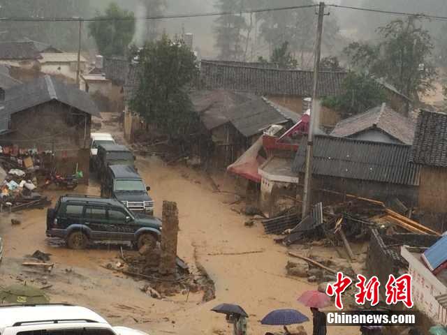 7月28日,云南省保山市隆阳区瓦房乡喜坪村上坪小组发生山洪灾害