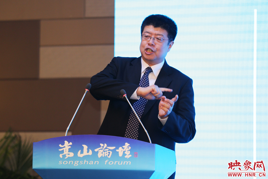 北京大学文化资源研究中心主任张颐武演讲。