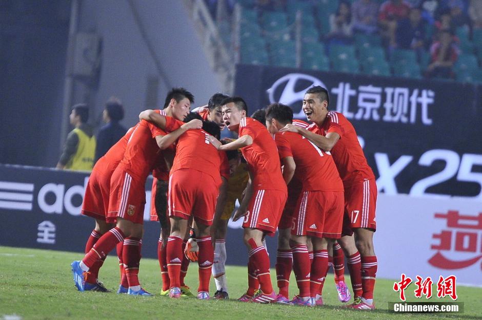 2014足球友谊赛 国足3-0胜泰国了结“1-5”恩怨