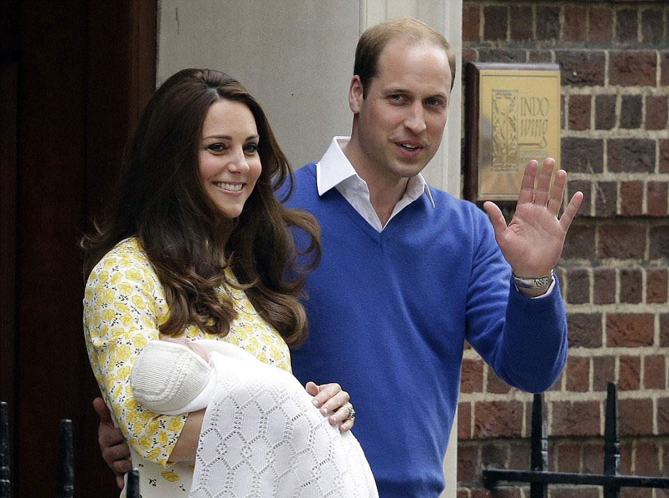 英国凯特王妃生产10小时后出院 小公主正脸曝光