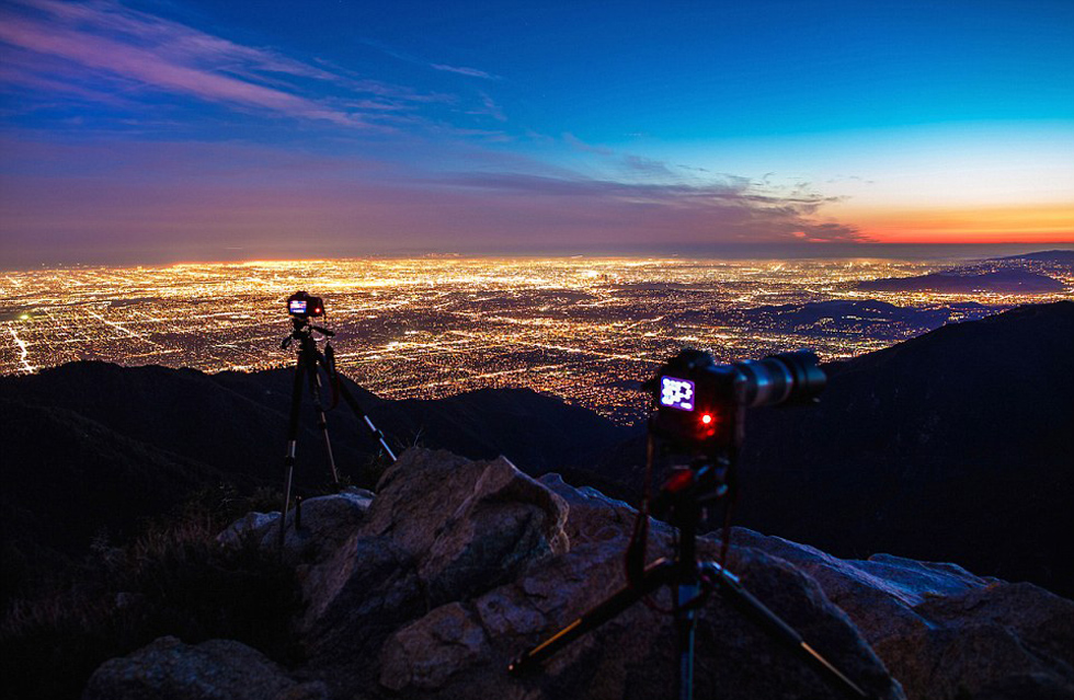 洛杉矶严重的光污染将让星空消失殆尽。（网页截图）