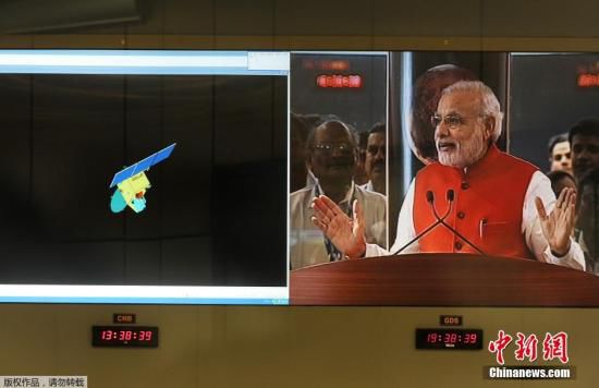 当地时间9月24日,经过近300天的航行,印度“曼加里安”号火星探测器成为了抵达火星的首个亚洲国家的 当地时间9月24日,经过近300天的航行,印度“曼加里安”号火星探测器成为了抵达火星的首个亚洲国家的