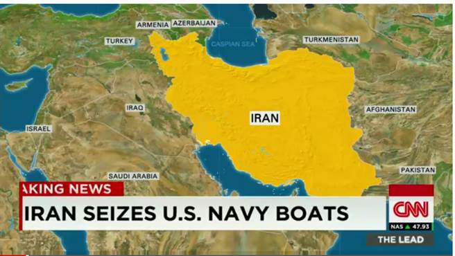 伊朗扣押2艘美军舰艇和10名士兵
