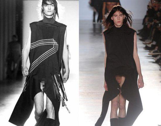 美设计师推出男士“露蛋装” 网友称不忍直视