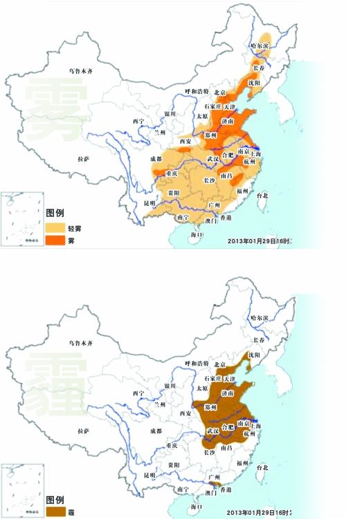北京、天津、石家庄等属严重污染，郑州、武汉等属重度污染