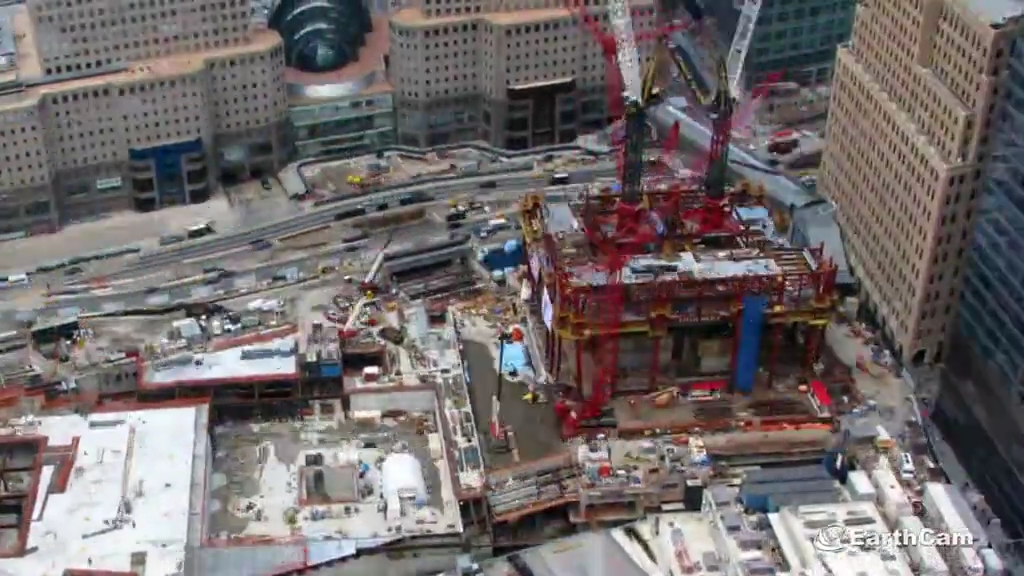 延时摄影记录美国世贸大厦重建过程
