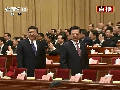 政协会议开幕 胡锦涛习近平步入会场