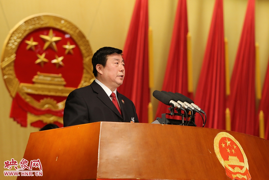 省人民检察院检察长蔡宁作省人民检察院工作报告。