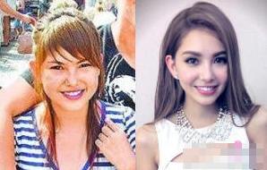 昆凌前后对比照