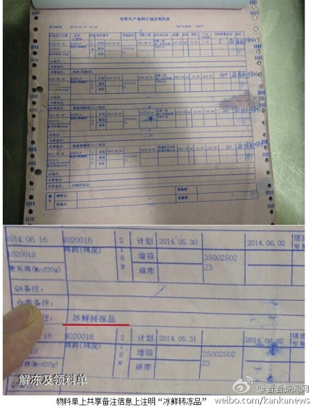 麦当劳肯德基供应商被曝用过期劣质肉